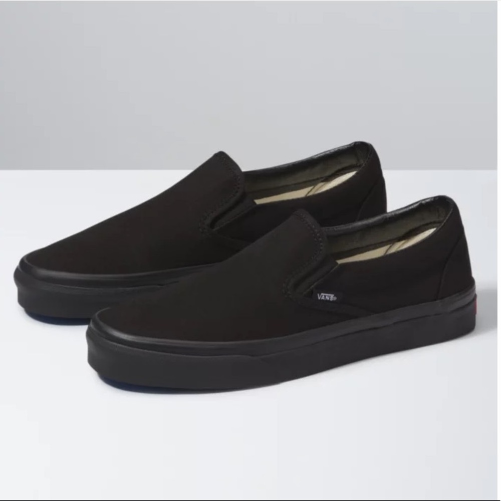 All Black Slip-on Vans